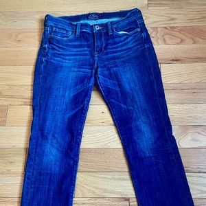 Lucky, dark wash, brooke straight,  slight crop